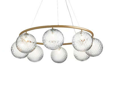 MIIRA 8 CIRCULAR OPTIC - LED blown glass pendant lamp _ Nuura