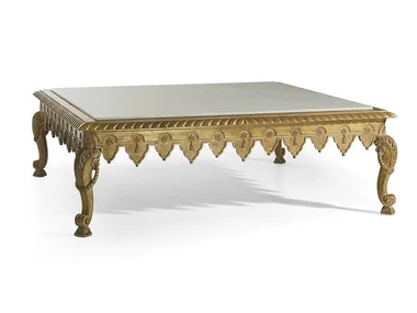 MG4037 - Classic style rectangular marble coffee table _ OAK