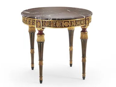 MG4038 - Round marble coffee table _ OAK