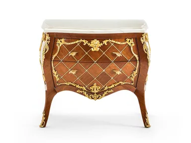 MG6656 - Rounded mahogany bedside table _ OAK