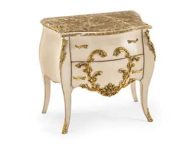 MG6816 - Rounded solid wood bedside table _ OAK