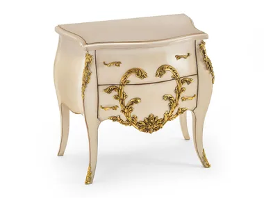 MG6816/PL - Rounded solid wood bedside table _ OAK