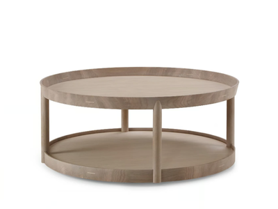 ARCHIPELAGO - Low round wooden coffee table _ Offecct