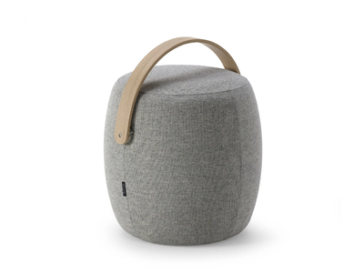 CARRY ON - Upholstered round fabric pouf _ Offecct