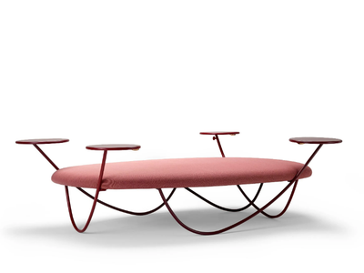 DUNE - Backless fabric bench seating _ Offecct
