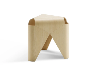 FALABELLA - Low wood veneer stool _ Offecct