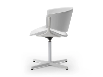 PHOENIX - Swivel with 4-spoke base leather chair _ Offecct