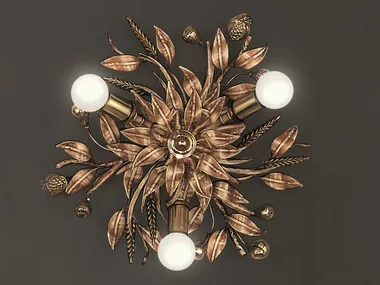 GRANO OTTONE - Iron ceiling lamp wireless _ OFFICINACIANI