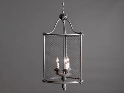 RETE - Wrought iron pendant lamp _ OFFICINACIANI
