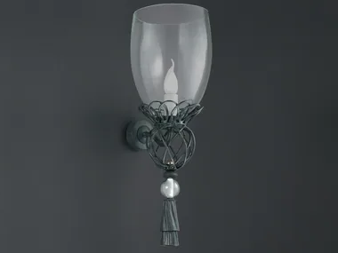 TONDINI - Glass and iron wall lamp _ OFFICINACIANI