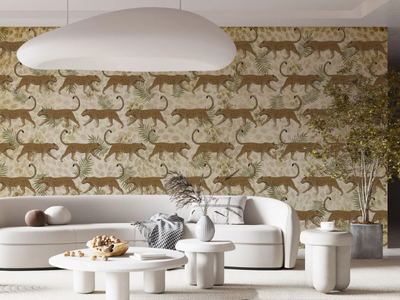 WALKING LEOPARD - Wall tiles / wallpaper _ Officinarkitettura®