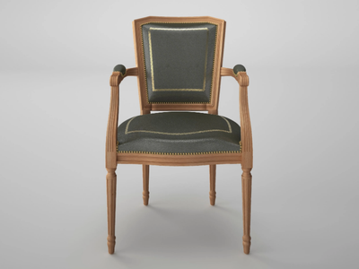 ART&MOBLE - Leather chair with armrests _ Ofifran