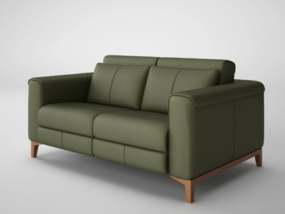 KBAM - 2 seater leather sofa _ Ofifran
