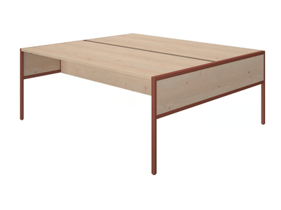 PIEM - Multiple rectangular wood veneer office desk _ Ofifran