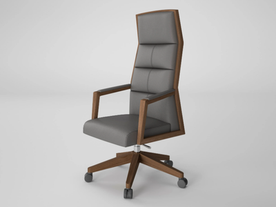 SQUARE - High-back executive chair with aluminium base _ Ofifran