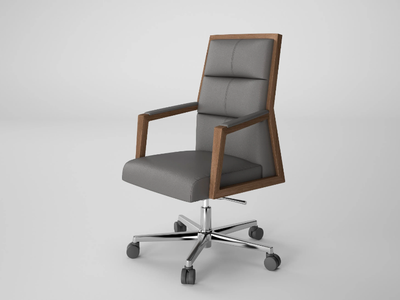 SQUARE - Medium backrest executive chair with aluminium base _ Ofifran