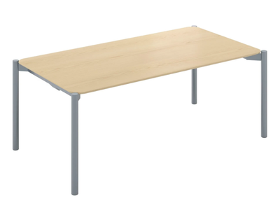 TERRA - Rectangular steel and wood workstation desk _ Ofifran