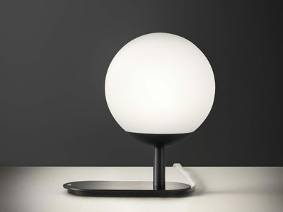 LA PALLINA - LED aluminium table lamp with dimmer _ Olev