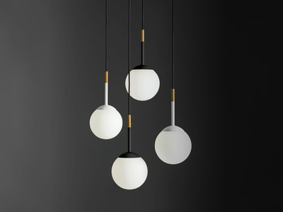 LA PALLINA SP - Dimmable blown glass pendant lamp _ Olev