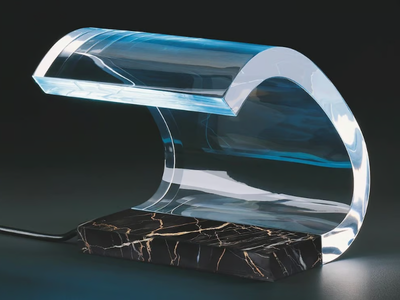 ACRILICA - 281 60TH - Portoro marble and PMMA table lamp _ Oluce