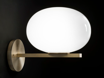 ALBA - 176 - Brass and glass wall lamp _ Oluce