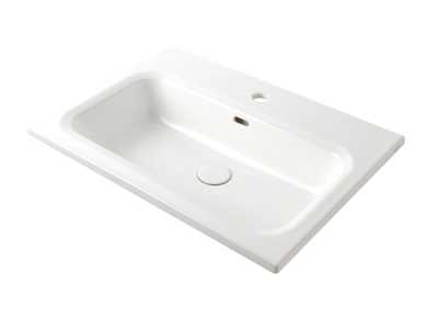 OMNIA - Wall-mounted rectangular washbasin _ Olympia Ceramica