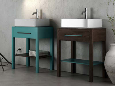 TRATTO - Single vanity unit with drawers _ Olympia Ceramica