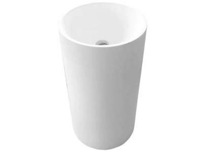 TUNNEL - Freestanding round Solid Surface washbasin _ Olympia Ceramica