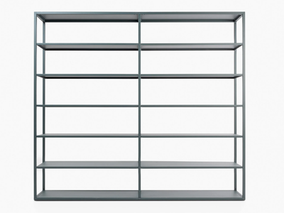 DRY MODULE 6 - Double-sided modular metal bookcase _ ONDARRETA