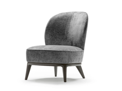 NICOLE - Upholstered armchair with wooden legs _ OPERA CONTEMPORARY