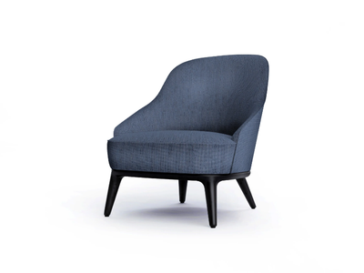 SALLY - Upholstered armchair with wooden legs _ OPERA CONTEMPORARY