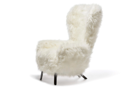 GUELFO FUR - Bergere fake fur armchair high-back _ Opinion Ciatti