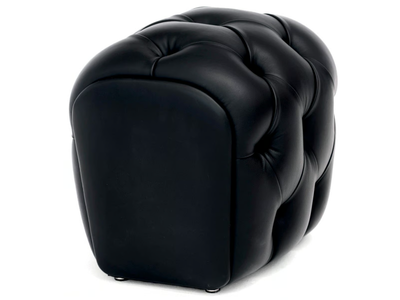 GUELFO - Tufted upholstered leather pouf _ Opinion Ciatti
