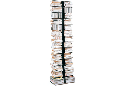PTOLOMEOX2 - Open freestanding double-sided stainless steel bookcase _ Opinion Ciatti