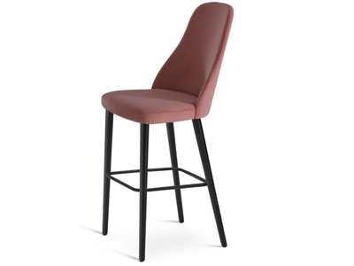 ANYA 597 - High upholstered stool with back _ Origins 1971