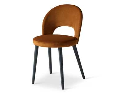 DIXIE 544 - Upholstered velvet chair open back _ Origins 1971