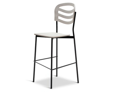 FARAH METAL 315-M - High steel stool with back _ Origins 1971