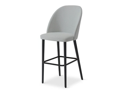 GRACE 571 - High fabric stool with back _ Origins 1971