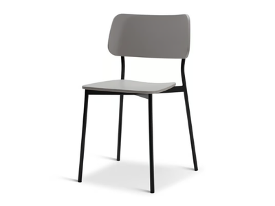 TULA METAL 318-M - Stackable steel chair with seat and back in beech _ Origins 1971