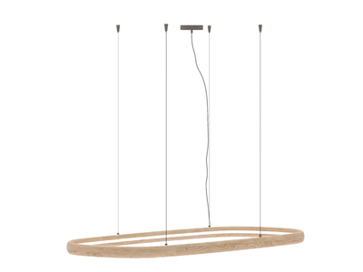 ATOLLO - LED wooden pendant lamp _ Ozzio Italia