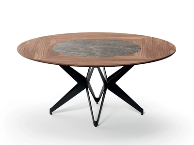 DNA - Round table with Lazy Susan _ Ozzio Italia