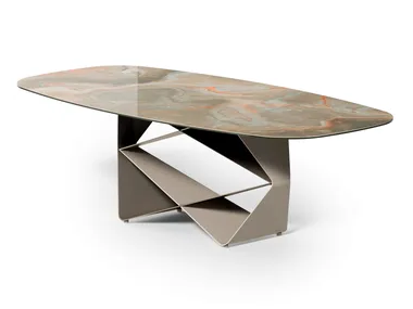 GEM - Glass living room table _ Ozzio Italia