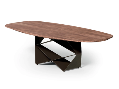 GEM - Rectangular wooden table _ Ozzio Italia