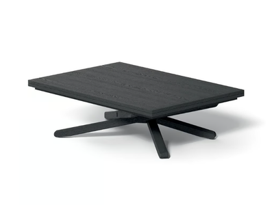 SU&GIÙ - Height-adjustable rectangular wooden coffee table _ Ozzio Italia