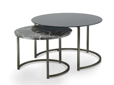 CIN CIN - Low round marble coffee table _ Pacini & Cappellini
