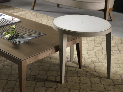 DOMINIQUE - Low round coffee table _ Pacini & Cappellini
