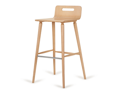 H-XSTOOL-2090 - High beech stool with footrest _ Paged