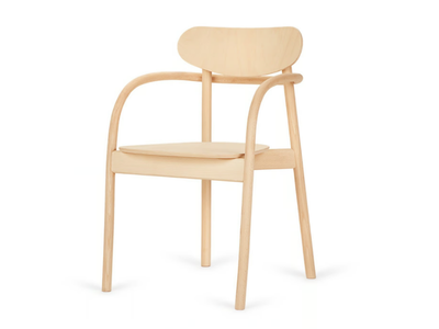 LABENDA - Stackable wooden chair with armrests _ Paged