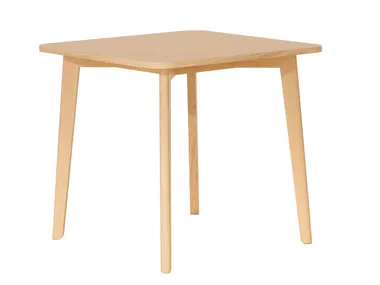 S-LOF - Square beech table _ Paged