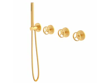 INDUSTRIAL JOB 78139810 - 4 hole bathtub set with diverter and hand shower _ PALAZZANI
